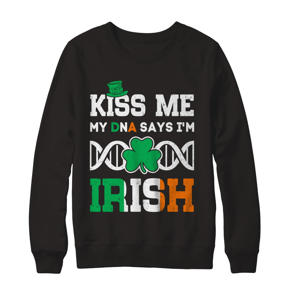 Kiss Me My DNA Says I'm Irish Patrick's Day T-Shirt & Hoodie | Teecentury.com
