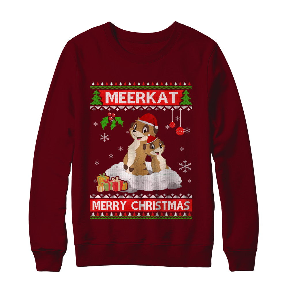 Meerkat Xmas Pajama Ugly Christmas Sweater T-Shirt & Sweatshirt | Teecentury.com
