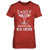 Easily Distracted By Big Veins Funny Nurse Nursing T-Shirt & Hoodie | Teecentury.com