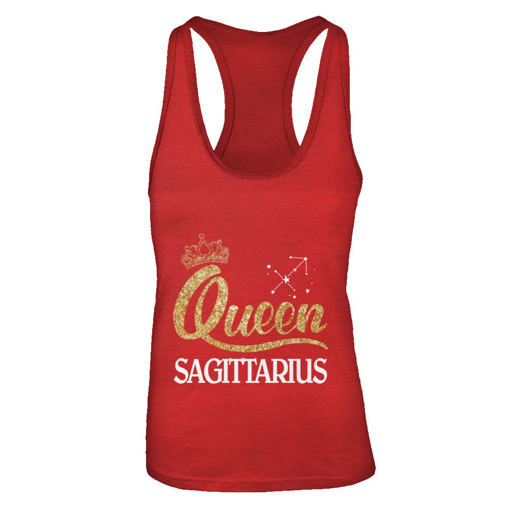 Queen Sagittarius Zodiac November December Birthday Gift T-Shirt & Tank Top | Teecentury.com