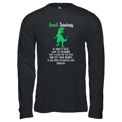 Aunt Saurus Is Such A Cute Way To Describe Aunt Nephew T-Shirt & Tank Top | Teecentury.com