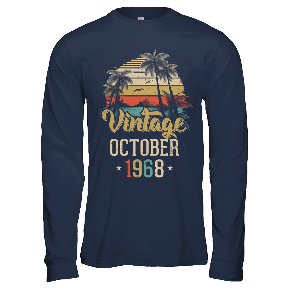 Retro Classic Vintage October 1968 54th Birthday Gift T-Shirt & Hoodie | Teecentury.com