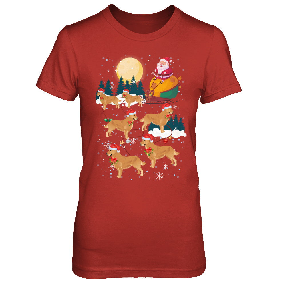 Dog Reindeer Golden Retriever Christmas Gift T-Shirt & Sweatshirt | Teecentury.com
