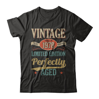Vintage Premium Made In 1978 44th Birthday Gift T-Shirt & Hoodie | Teecentury.com
