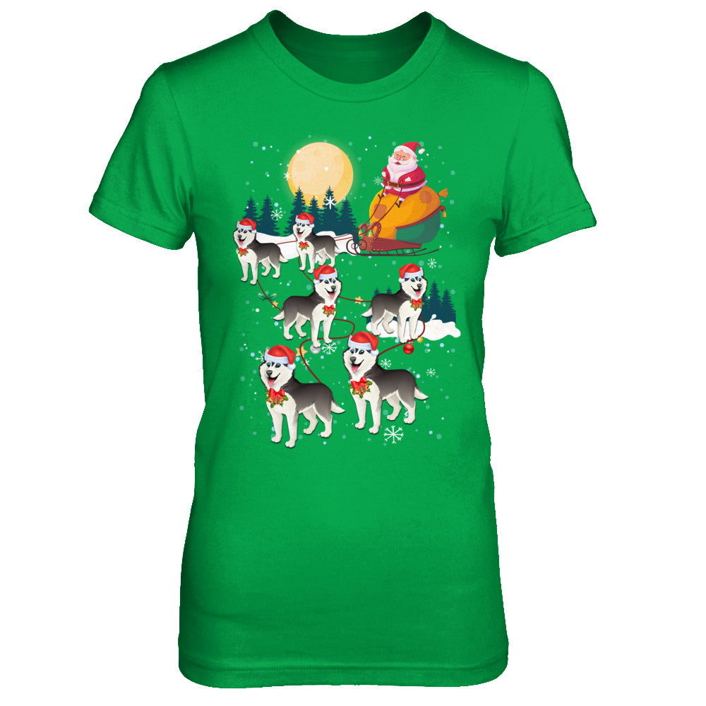 Dog Reindeer Siberian Husky Christmas Gift T-Shirt & Sweatshirt | Teecentury.com