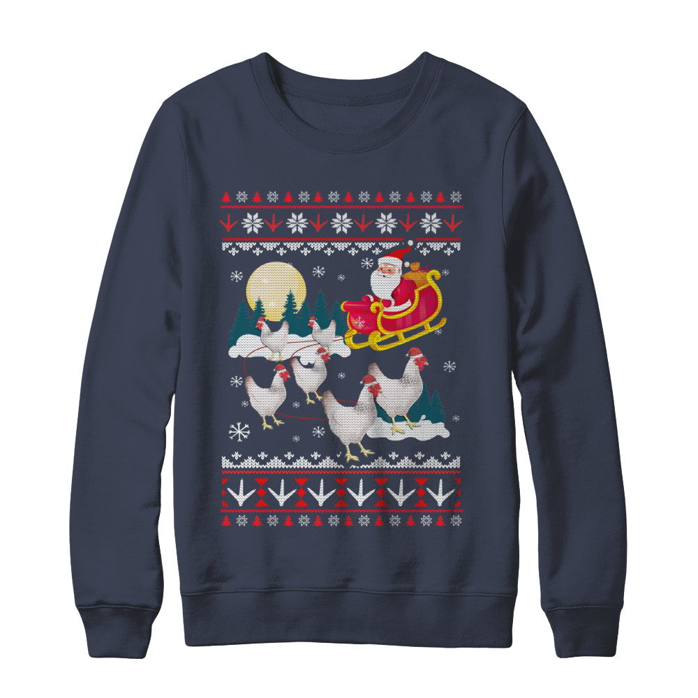Funny Chicken Ugly Christmas Sweater Gifts T-Shirt & Sweatshirt | Teecentury.com