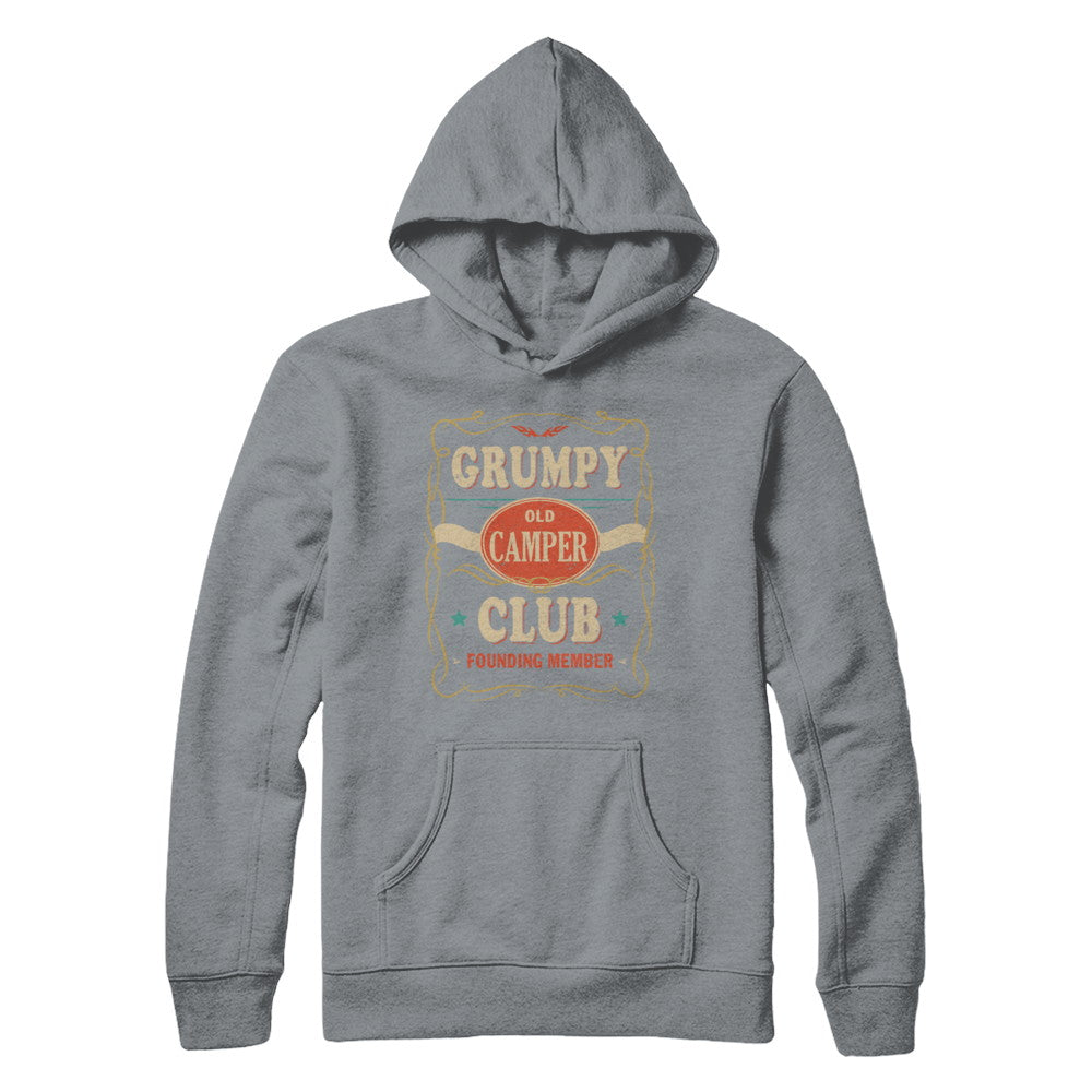 Grumpy Old Camper Club Founding Member Papa Camping T-Shirt & Hoodie | Teecentury.com