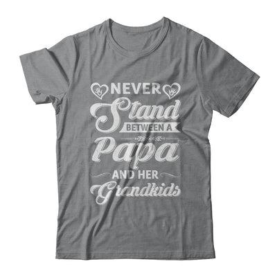 Never Stand Between A Papa And His Grandkids Fathers Day T-Shirt & Tank Top | Teecentury.com