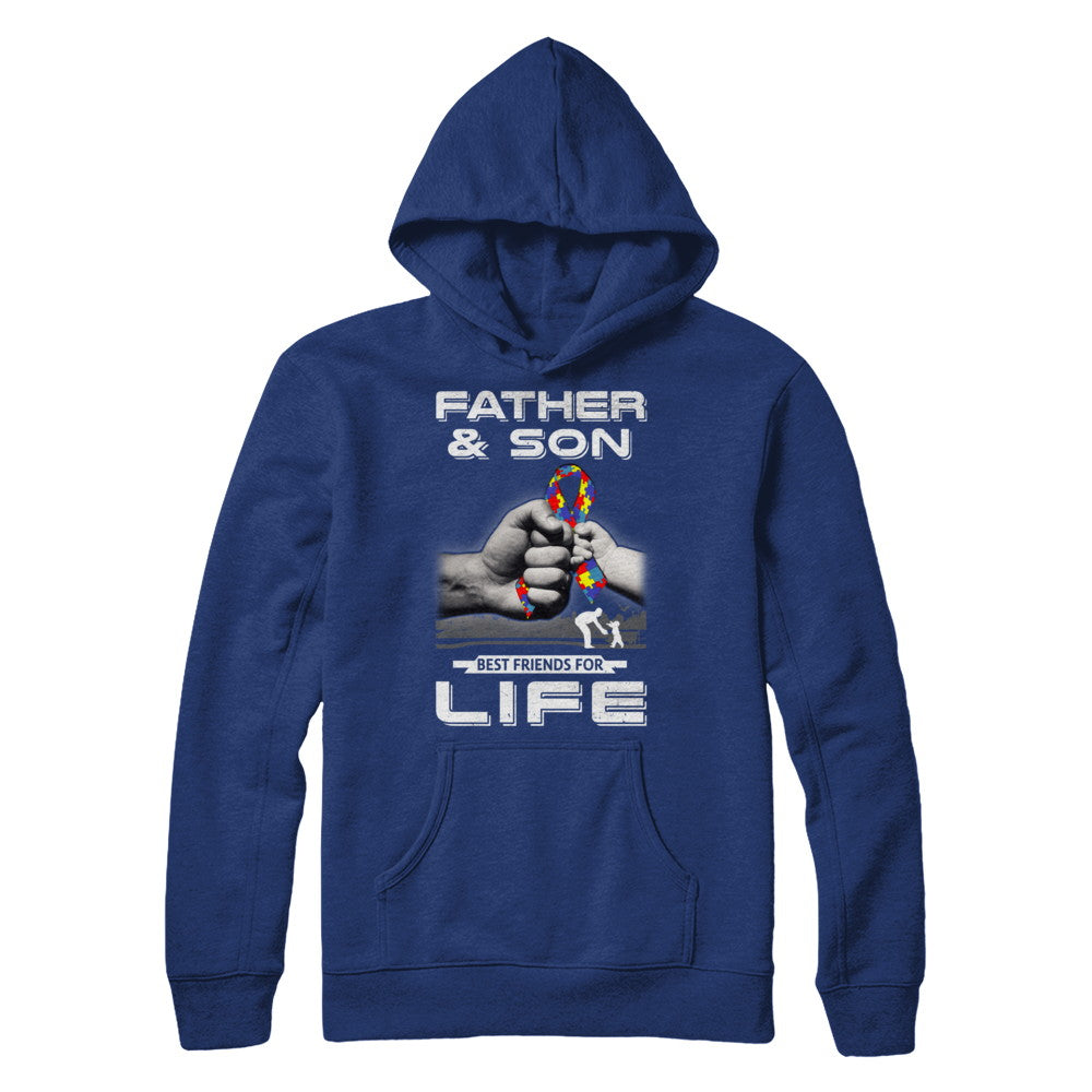 Autism Awareness Father And Son Best Friends For Life T-Shirt & Hoodie | Teecentury.com