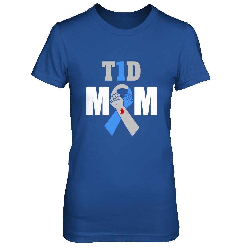 Diabetes awareness T1D Proud Type 1 Diabetes Mom T-Shirt & Hoodie | Teecentury.com