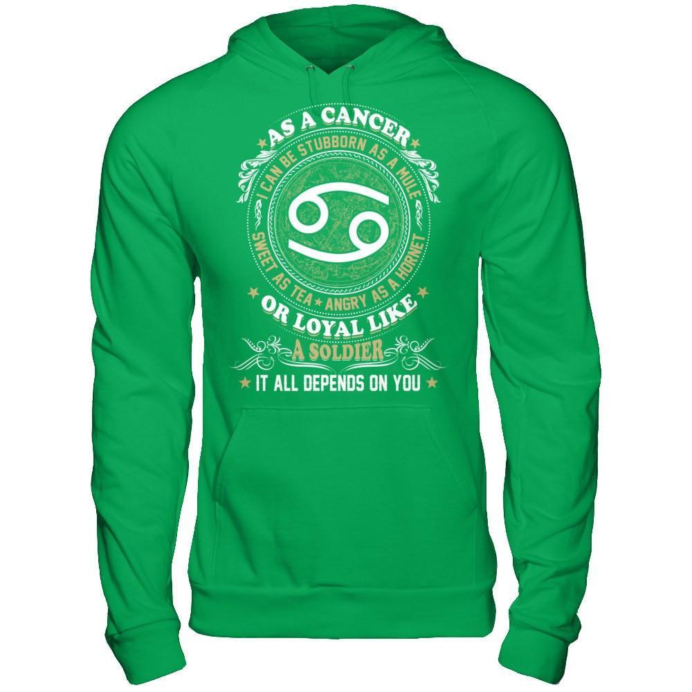 As A Cancer I Can Be Stubborn As A Mule T-Shirt & Hoodie | Teecentury.com