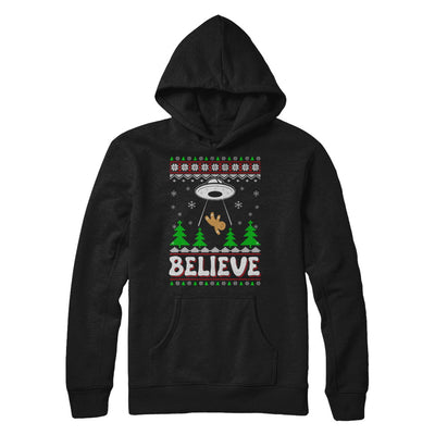 Believe UFO Gingerbread Ugly Christmas Sweater T-Shirt & Sweatshirt | Teecentury.com