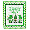 Cute Gnomes St Patrick's Fleece Blanket Blanket | Teecentury.com
