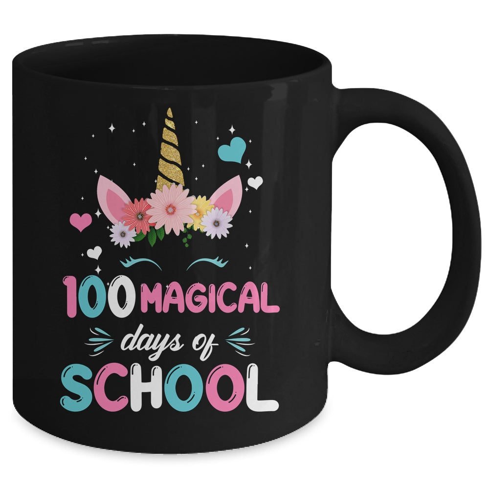 100Th Day Of Kindergarten For Girls 100 Magical Days Mug | teecentury