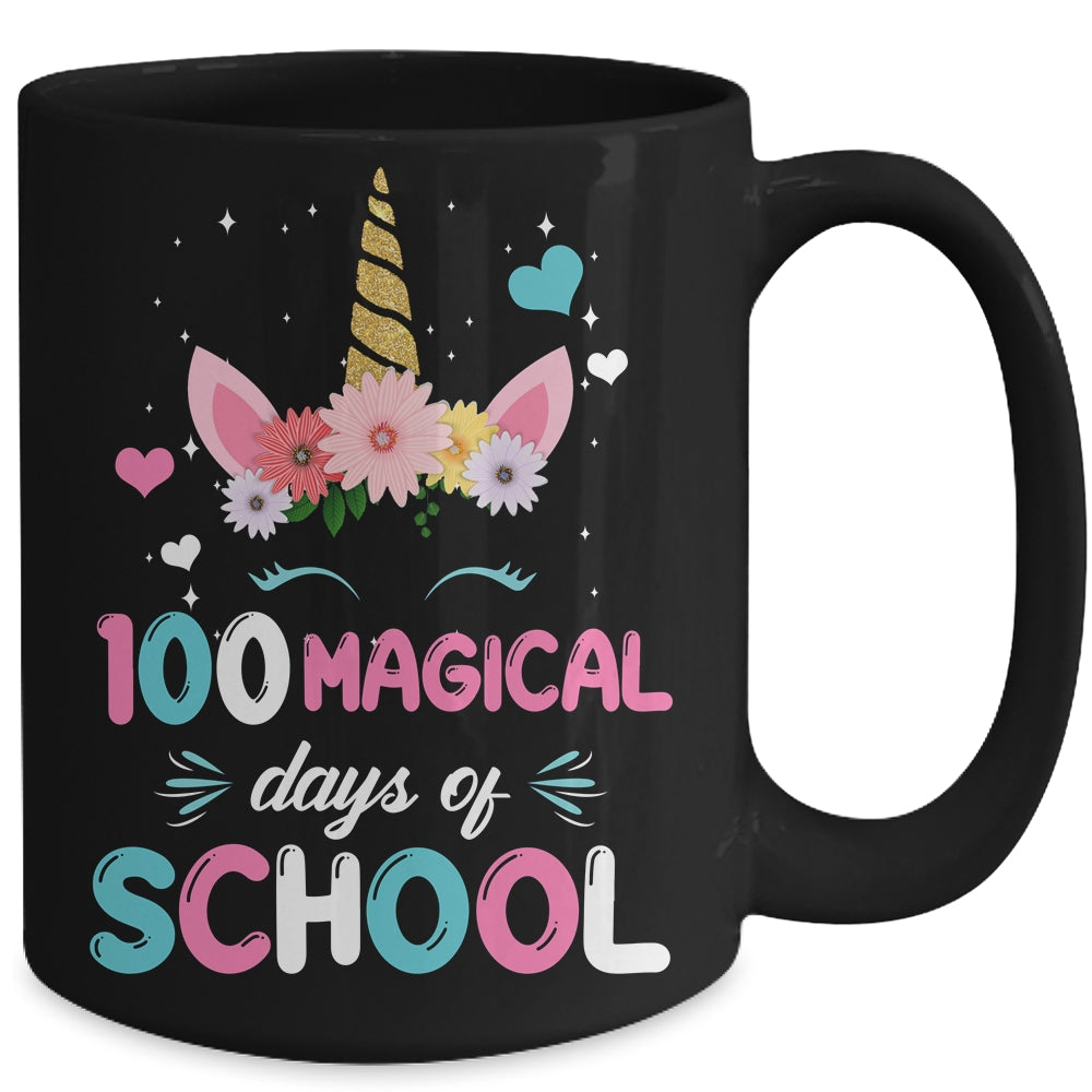 100Th Day Of Kindergarten For Girls 100 Magical Days Mug | teecentury