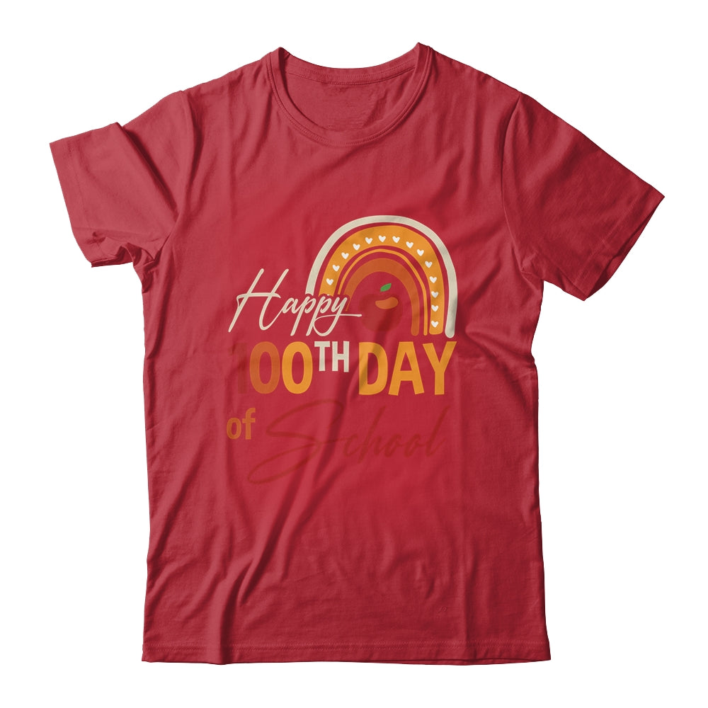 100Th Day Of School Teacher Rainbow 100 Days Of School Shirt & Hoodie | teecentury