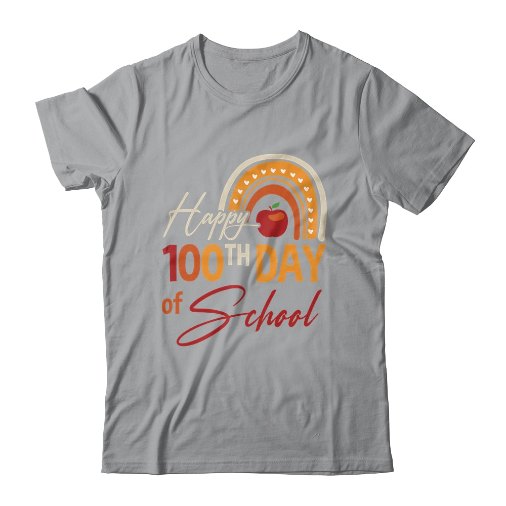 100Th Day Of School Teacher Rainbow 100 Days Of School Shirt & Hoodie | teecentury