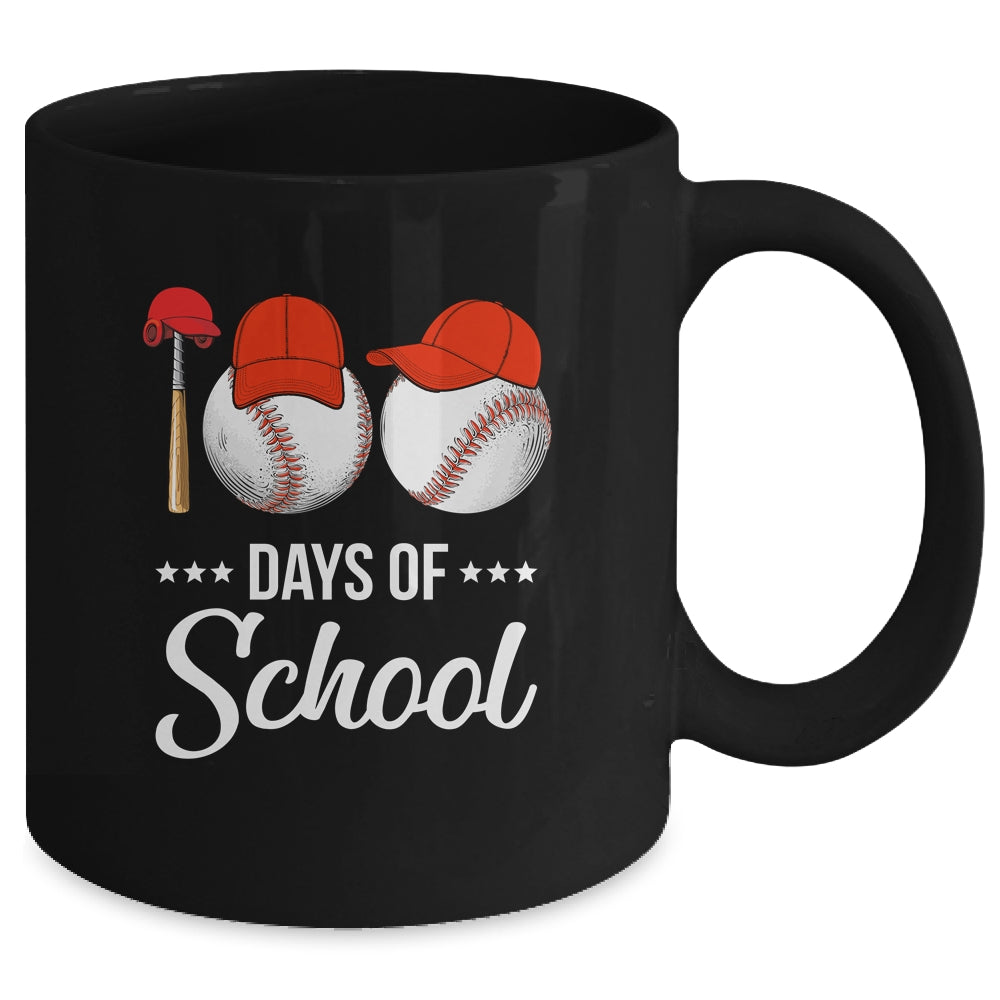 100 Days Of School Baseball Teacher Kids 100th Day Of School Mug Coffee Mug | Teecentury.com