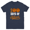 100 Days Of School Basketball Player Boy Girl Youth Shirt | teecentury