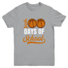 100 Days Of School Basketball Player Boy Girl Youth Shirt | teecentury