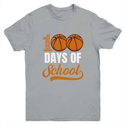 100 Days Of School Basketball Player Boy Girl Youth Shirt | teecentury