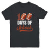100 Days Of School Football Player Boy Girl Youth Shirt | teecentury