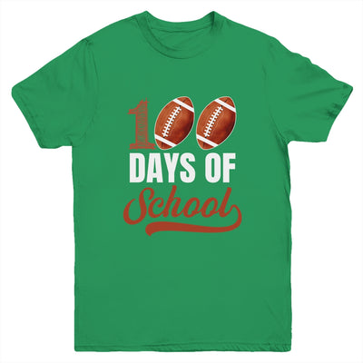 100 Days Of School Football Player Boy Girl Youth Shirt | teecentury