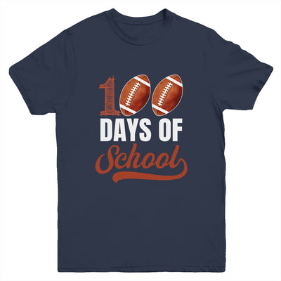 100 Days Of School Football Player Boy Girl Youth Shirt | teecentury
