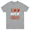100 Days Of School Football Player Boy Girl Youth Shirt | teecentury