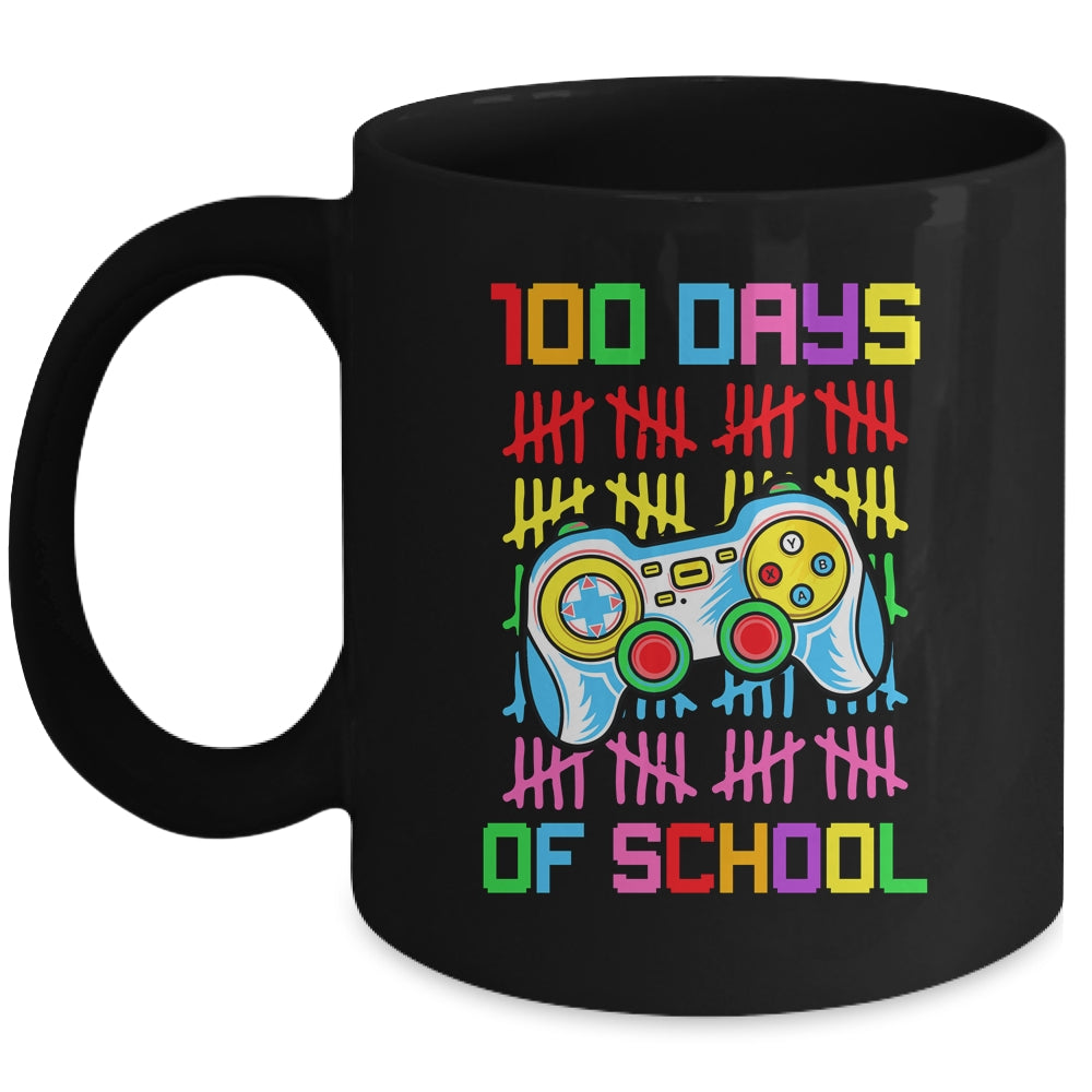 100 Days Of School For Boy Gamer 100Th Day Of School Mug | teecentury