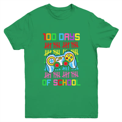 100 Days Of School For Boy Gamer 100Th Day Of School Youth Shirt | teecentury