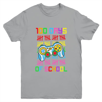 100 Days Of School For Boy Gamer 100Th Day Of School Youth Shirt | teecentury