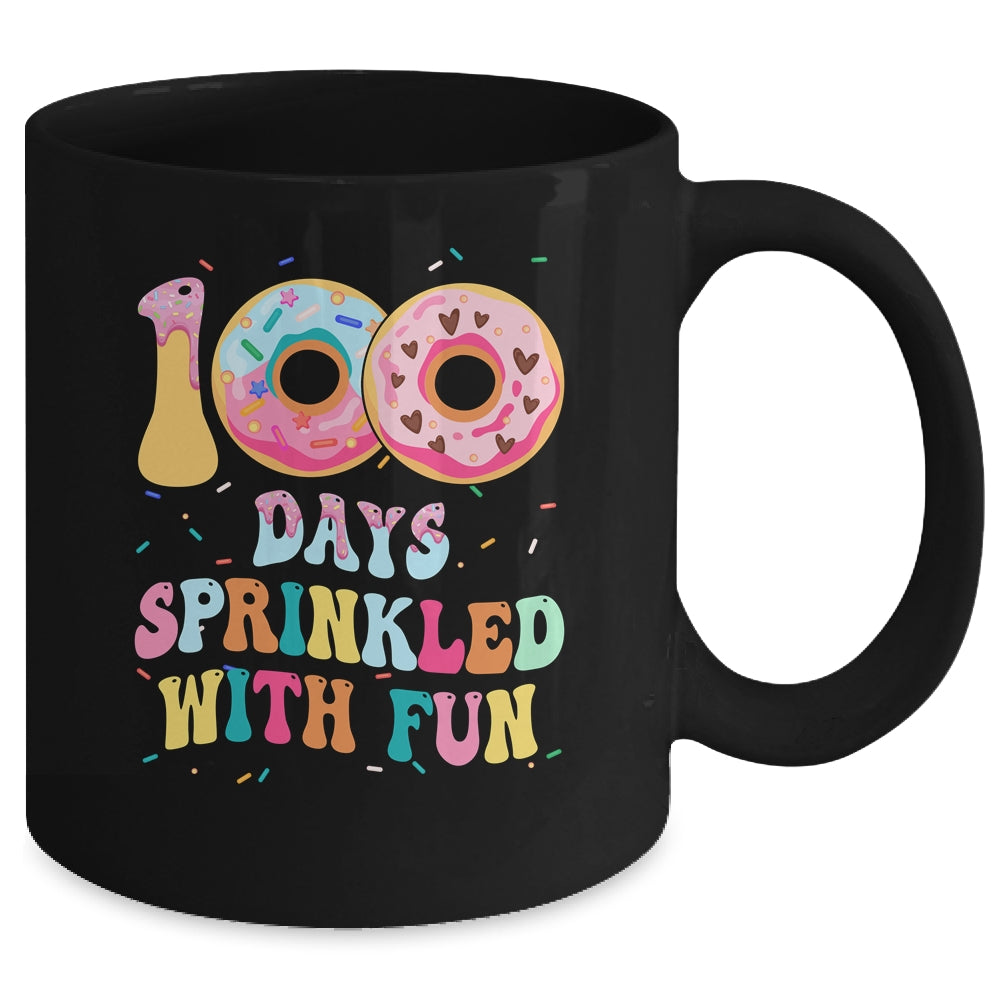 100 Days Of School Girls Kindergarten Preschool Donut Lovers Mug | teecentury
