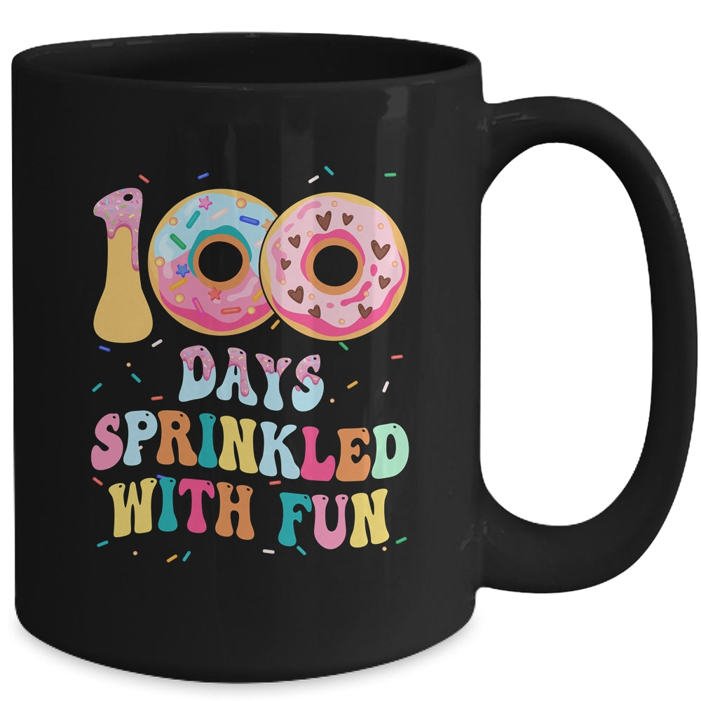100 Days Of School Girls Kindergarten Preschool Donut Lovers Mug | teecentury