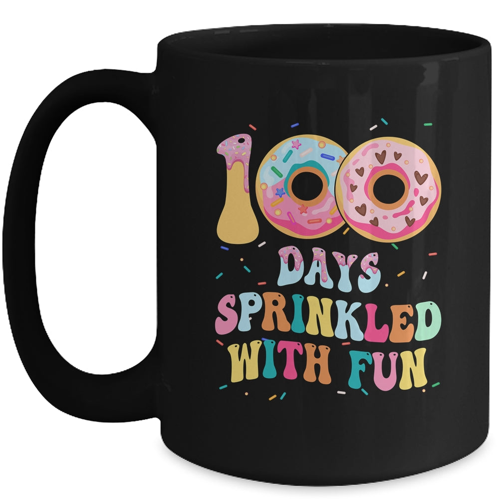 100 Days Of School Girls Kindergarten Preschool Donut Lovers Mug | teecentury