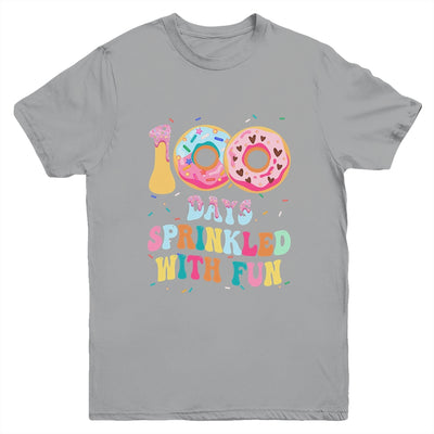 100 Days Of School Girls Kindergarten Preschool Donut Lovers Youth Shirt | teecentury
