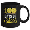 100 Days Of School Softball Player Boy Girl Mug | teecentury