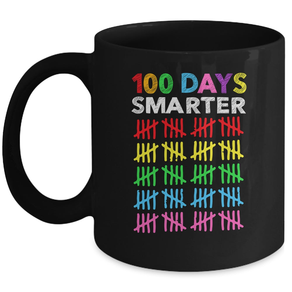 100 Days Smarter Happy 100th Day Of School Student Teacher Mug Coffee Mug | Teecentury.com