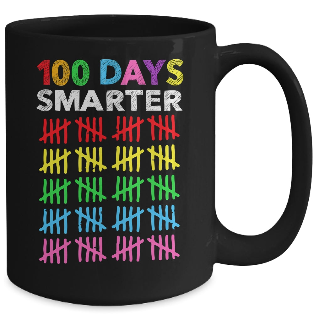 100 Days Smarter Happy 100th Day Of School Student Teacher Mug Coffee Mug | Teecentury.com