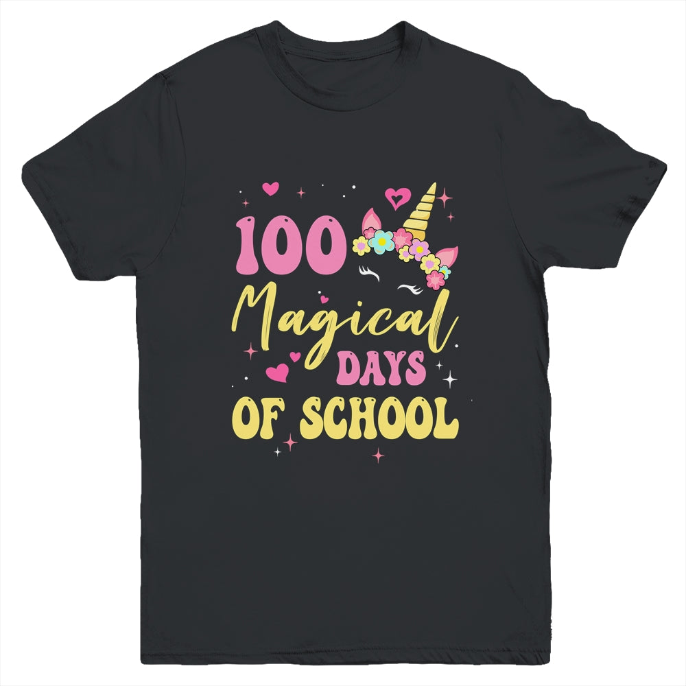 100 Magical Days 100Th Day Of Kindergarten For Girls Youth Shirt | teecentury