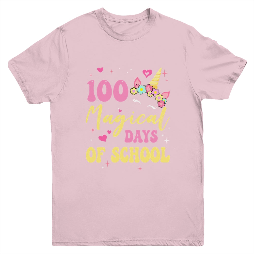 100 Magical Days 100Th Day Of Kindergarten For Girls Youth Shirt | teecentury