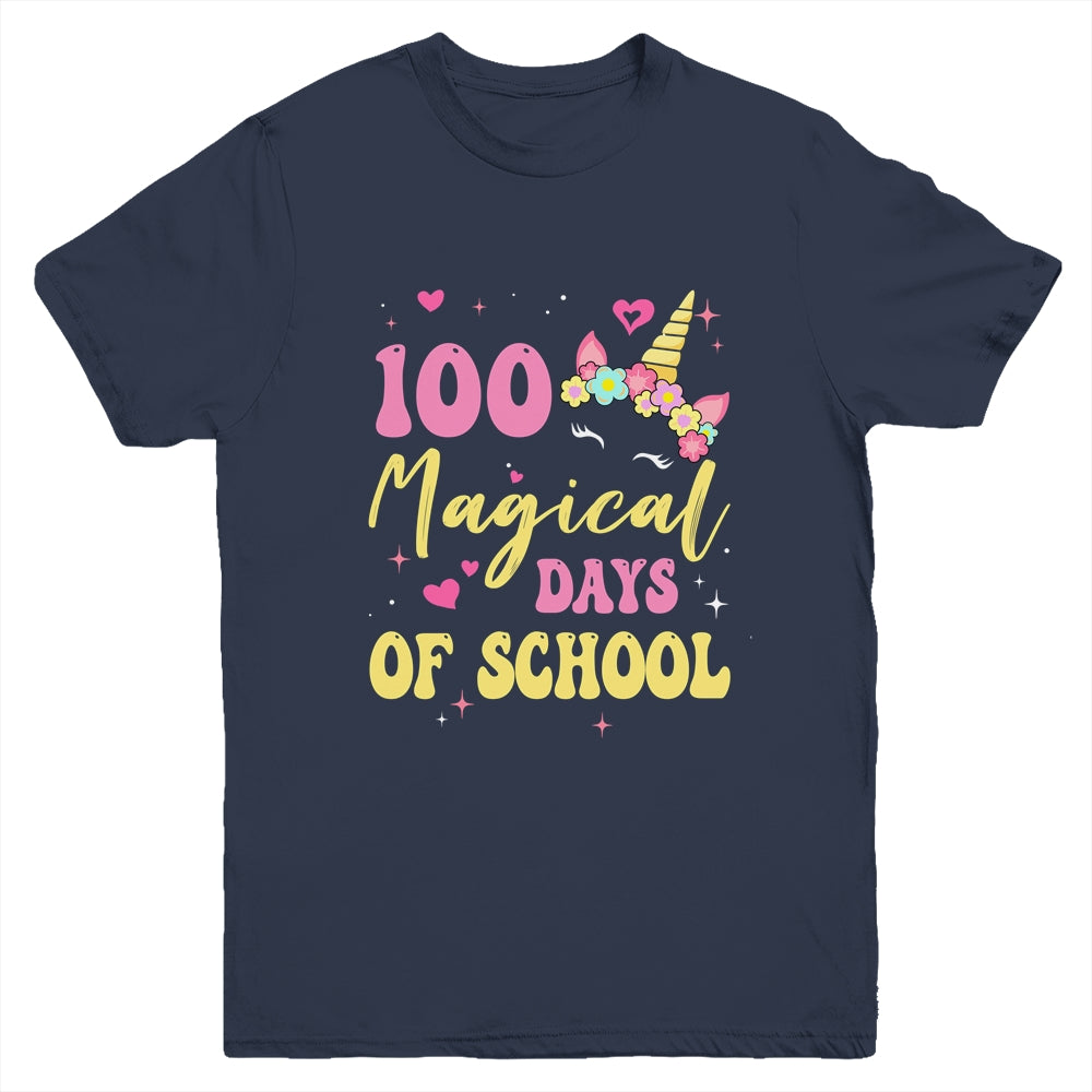 100 Magical Days 100Th Day Of Kindergarten For Girls Youth Shirt | teecentury