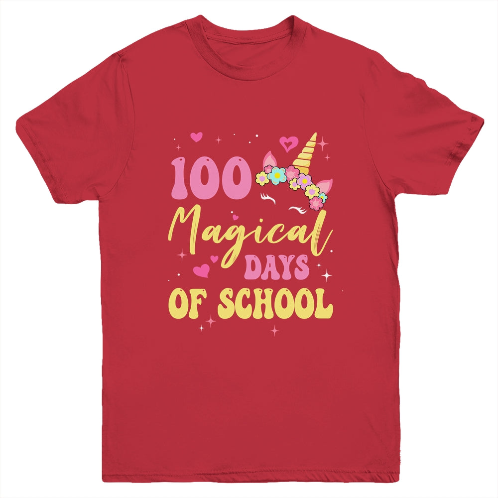 100 Magical Days 100Th Day Of Kindergarten For Girls Youth Shirt | teecentury