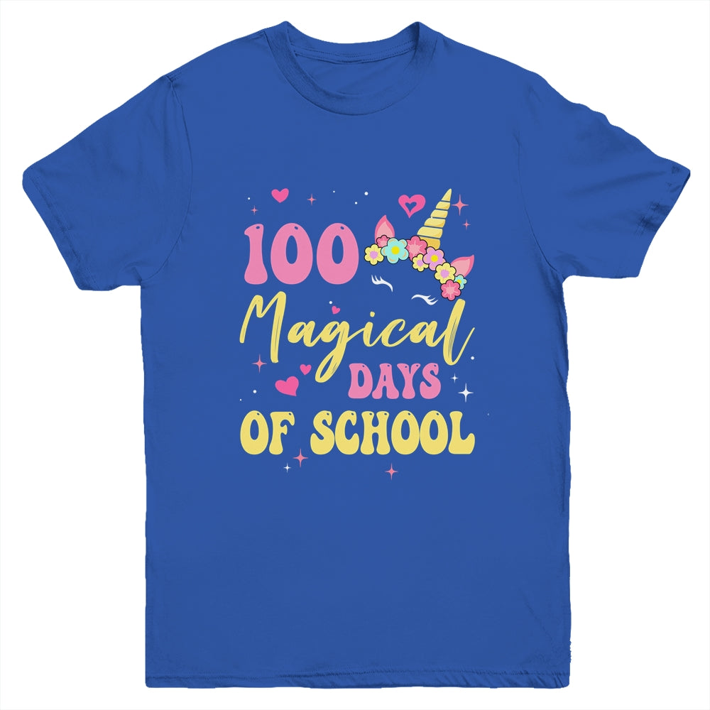 100 Magical Days 100Th Day Of Kindergarten For Girls Youth Shirt | teecentury