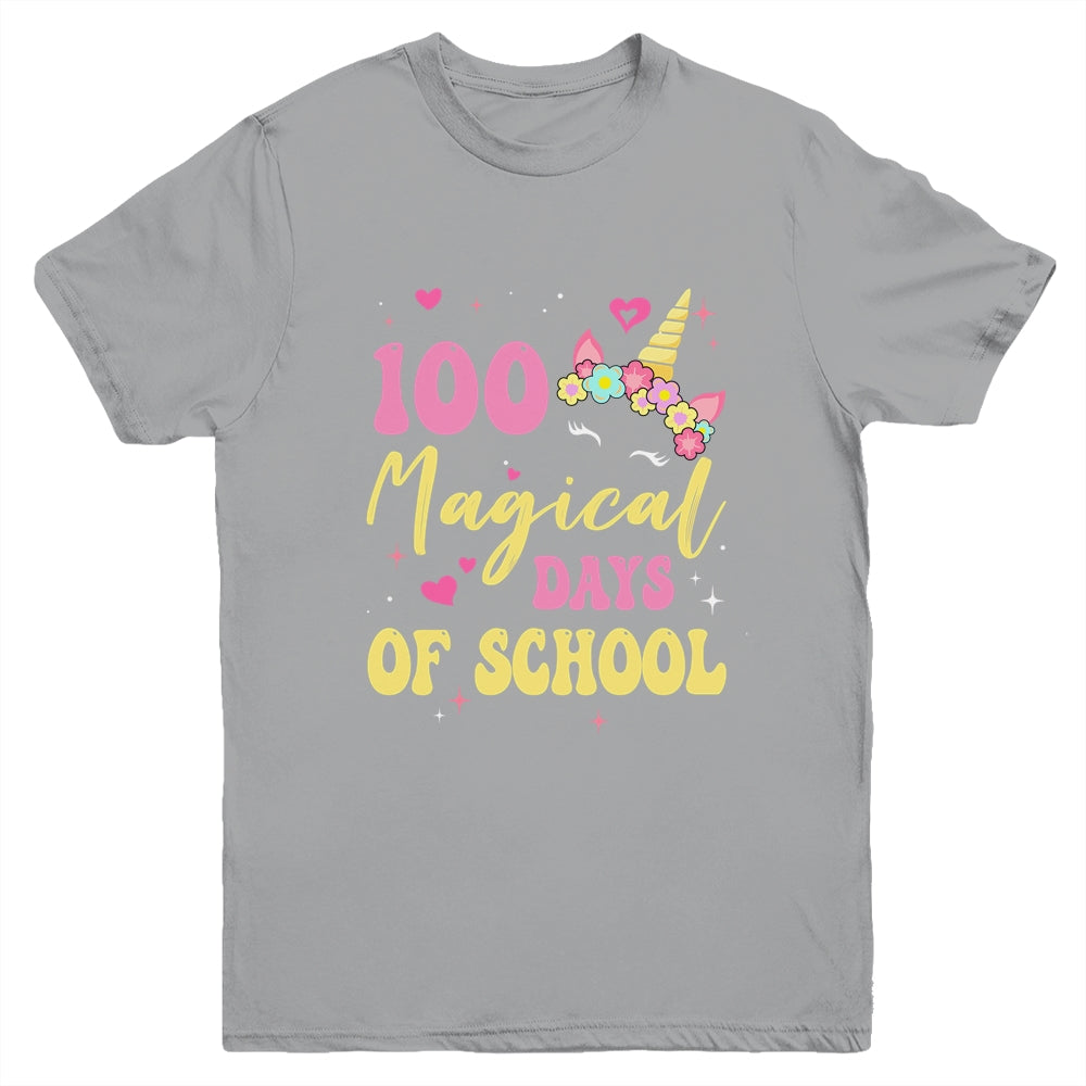 100 Magical Days 100Th Day Of Kindergarten For Girls Youth Shirt | teecentury