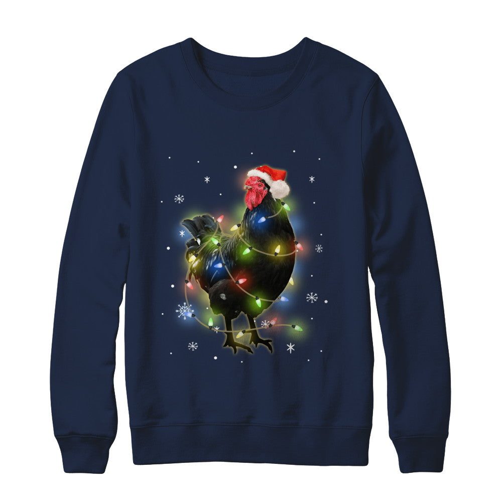 Funny Chickmas Lights Chicken Lights T-Shirt & Sweatshirt | Teecentury.com
