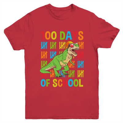 100th Day Of School Dinosaur T-Rex Youth Shirt | teecentury