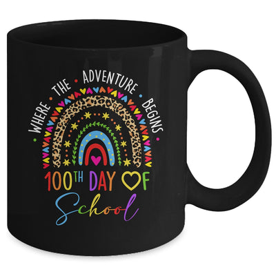 100th Day Of School Teacher 100 Days Smarter Rainbow Mug | teecentury