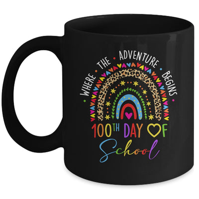 100th Day Of School Teacher 100 Days Smarter Rainbow Mug | teecentury