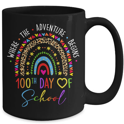 100th Day Of School Teacher 100 Days Smarter Rainbow Mug | teecentury